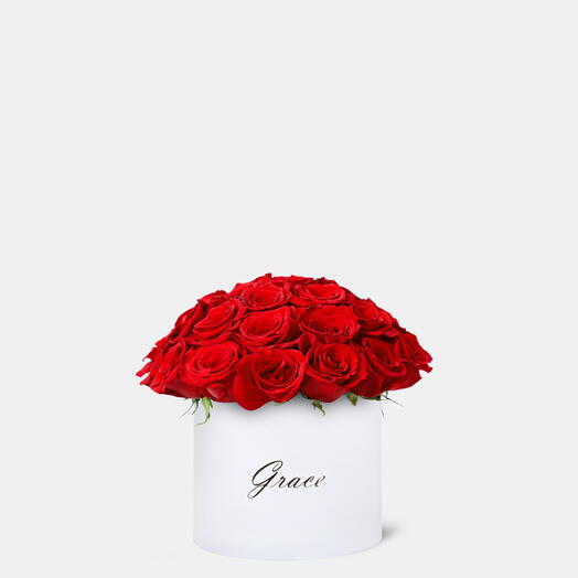 Red Roses in Medium Box