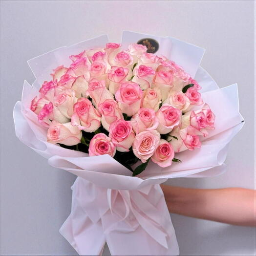 50 Pink Roses Bouquet