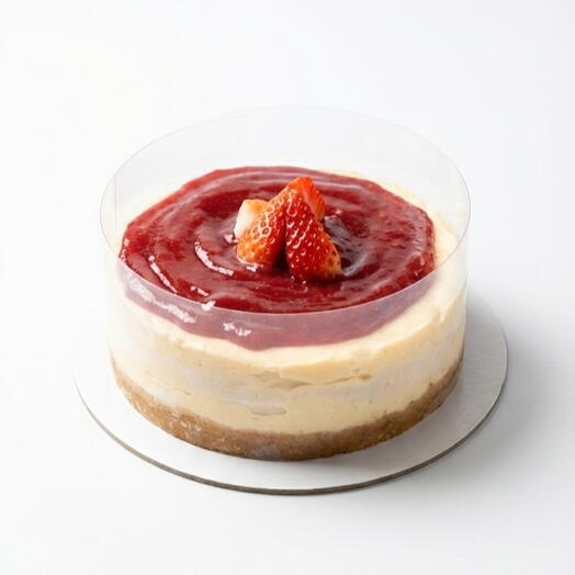 Нью-йоркский чизкейк с клубникой