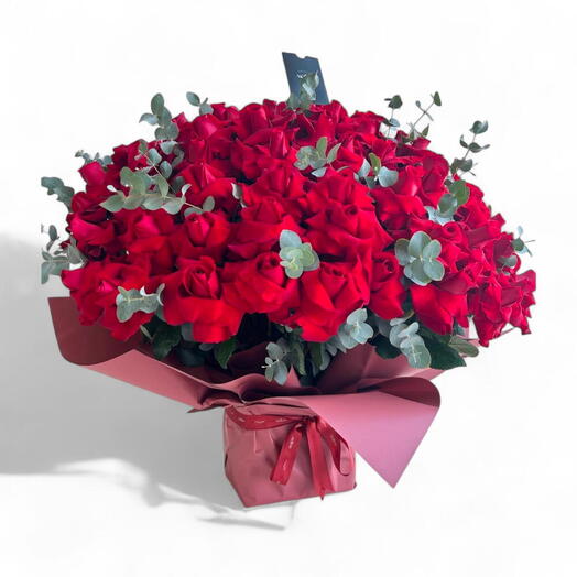 Dulex Red_ Valentine s Luxurious Classic Red Rose Larg Bouquet