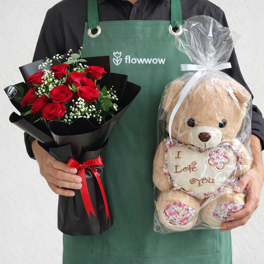 Букет Объятия из роз