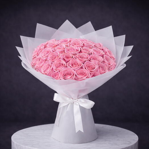 33 Pink Roses Bouquet