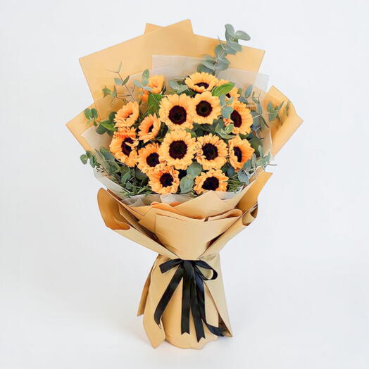 Bouquet de 15 tournesols