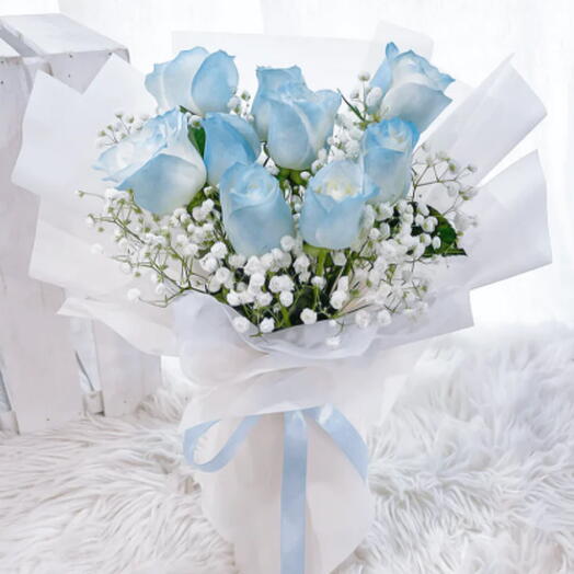 باقة زرقاء مهيبة