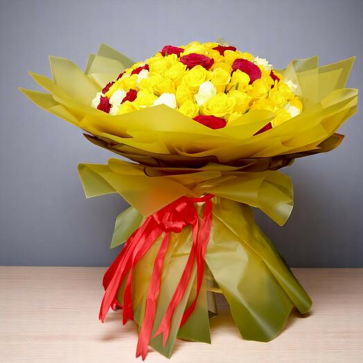 букет из 101 розы