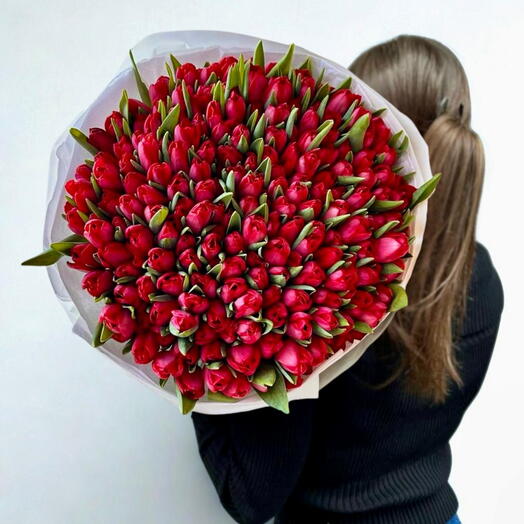 Red Tulip Bouquet - 175