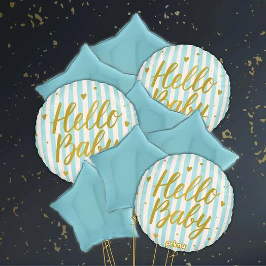 Набор шаров «Привет, малыш-мальчик»