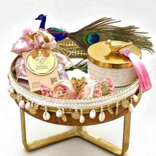 Поднос для Ракхи «Павлин»