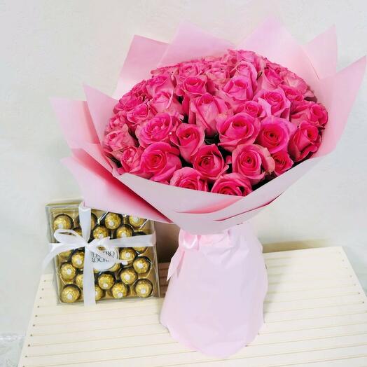Roses roses et chocolats