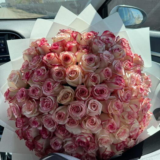 Exquisite 101 Pink Roses Luxury Bouquet