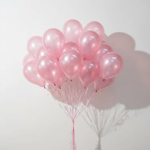 24 Pink Latex Balloons | Helium-Filled Floating Surprise of Love