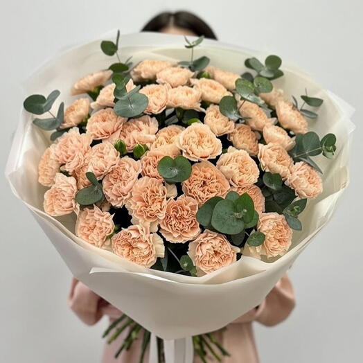 Peach Carnation Bouquet