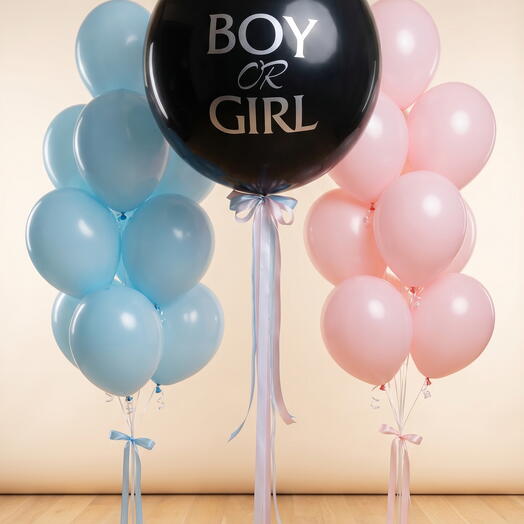 طقم بالونات إعلان جنس المولود ولد أم بنت