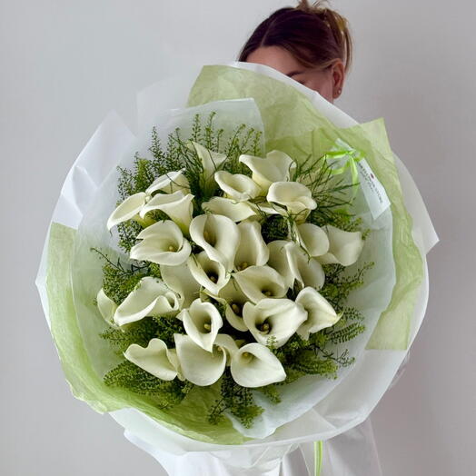 Lumina_ 31 White Cala Lilies Luxury Bouquet