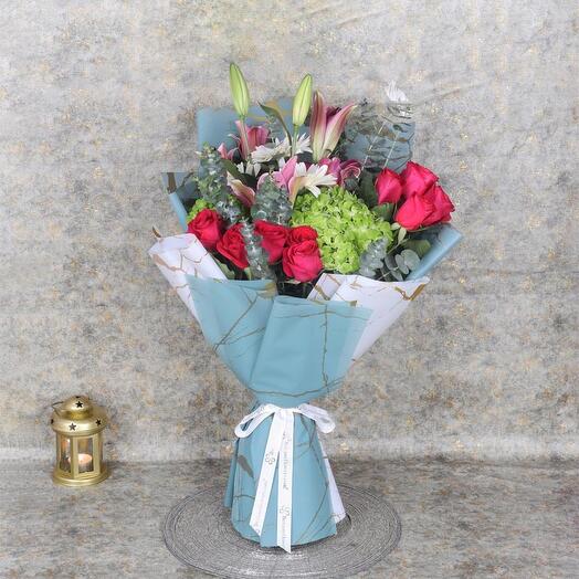 Elegant Wishes Flower Bouquet