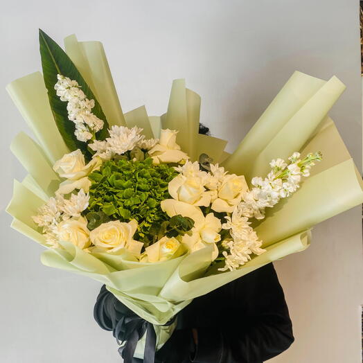 Morning Grace-Hydrangea Bouquet