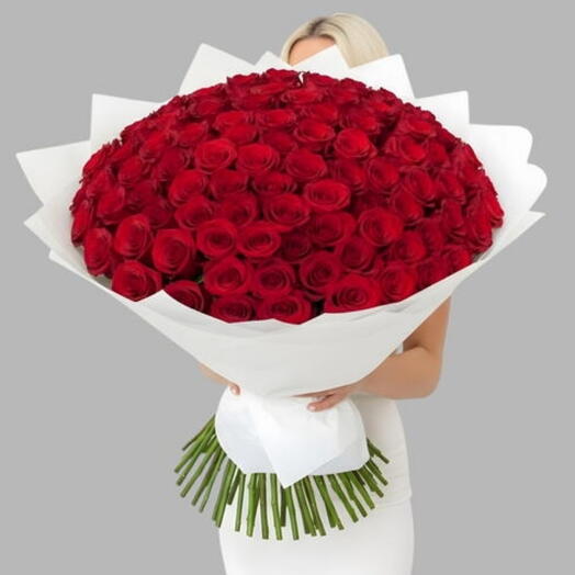 151 Valentine Bold Red Rose Bouquet