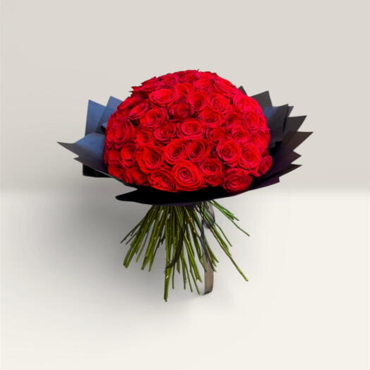 100 red roses bouquet