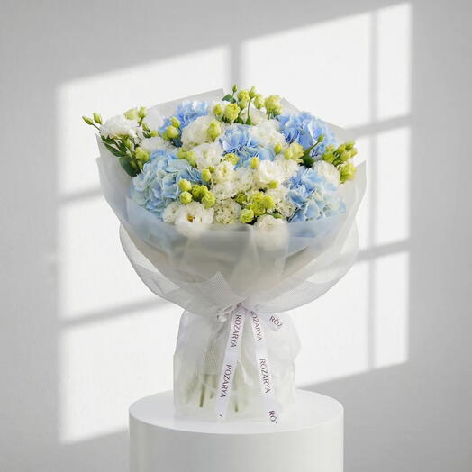 Лазурное облако безмятежности: Синяя гортензия   Лизиантус Люкс