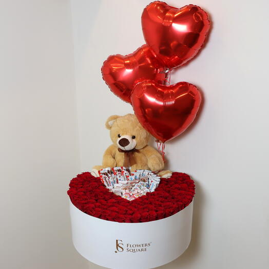 Цветочный бокс Киндер Сюрприз