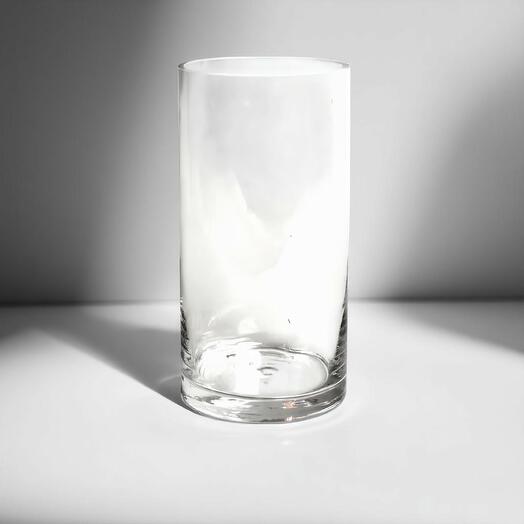 Cylinder Glass Vase 10*20