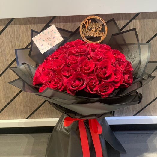 Red rose special happy birthday gift
