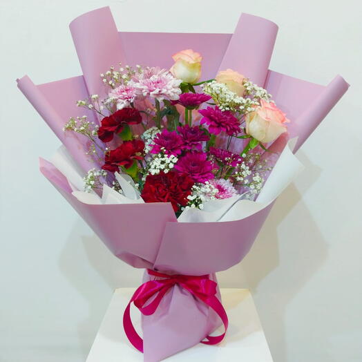 Blush Pink and Purple