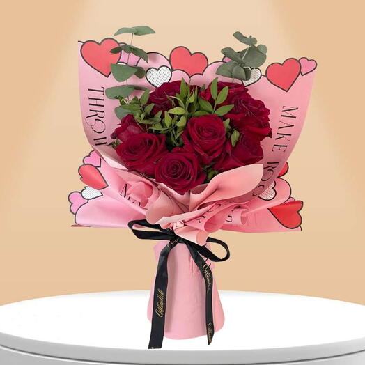 Букет красных роз для любимой