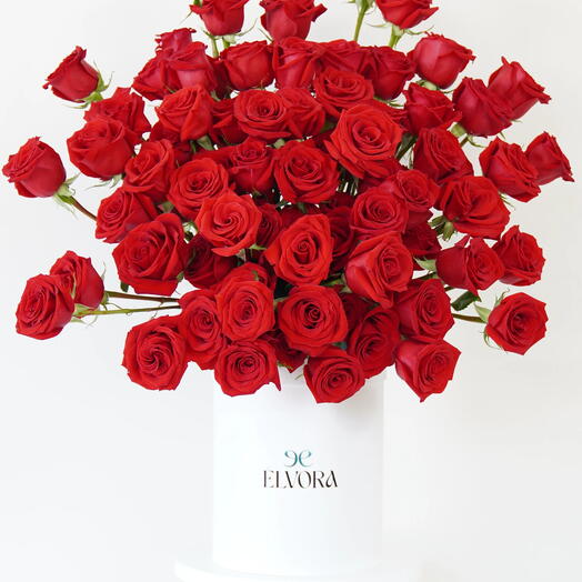 Red Roses Petal Confetti Box