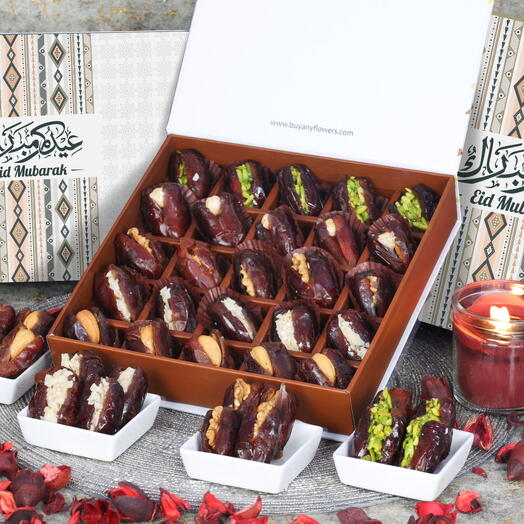 Финики с начинкой на Ид от Sweecho 25 шт Зеленый