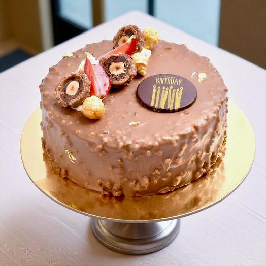 Birthday Yummy Rocher Cake 8 Portion