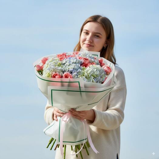 Букет Пастельное объятие
