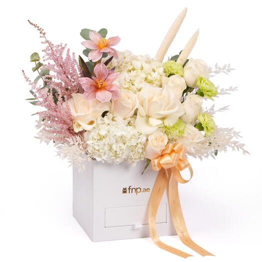 Коробка цветов «Пастельный шёпот»
