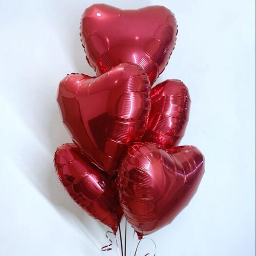 Red Heart Balloons