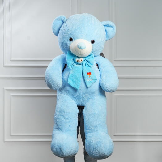 Премиальный мягкий голубой гигантский плюшевый мишка  7494