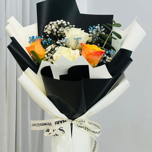The "Midnight Sunset" Rose Bouquet 1147