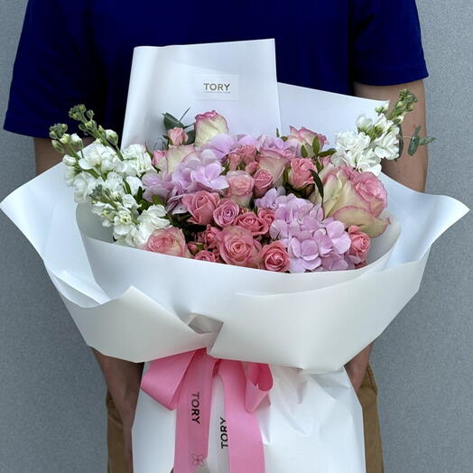 Bouquet "Pudding rose"