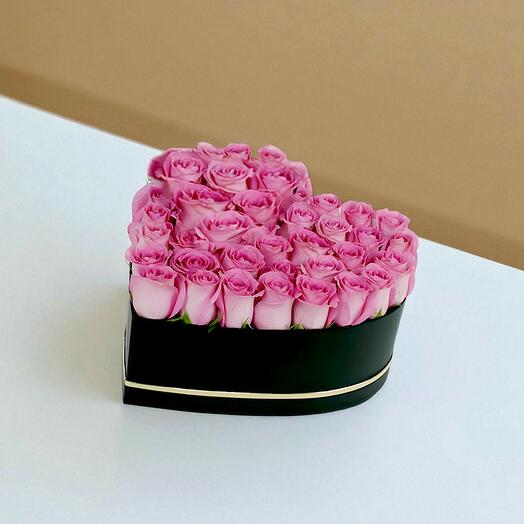 Heart Of Pink Roses
