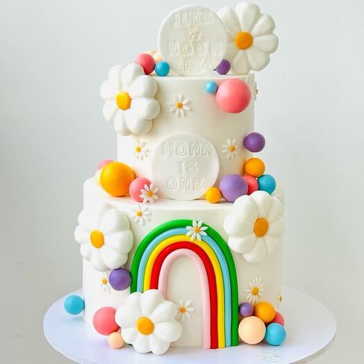 Blossom Rainbow Cake