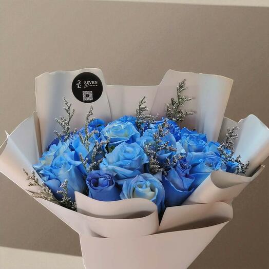 Blue Breeze Rose Bouquet