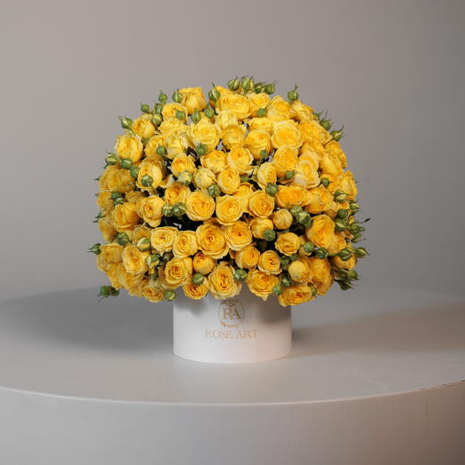 45 roses spray jaunes