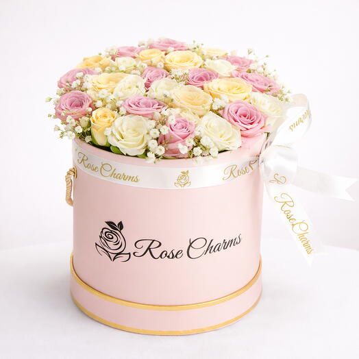 Blush Ivory Rose Box