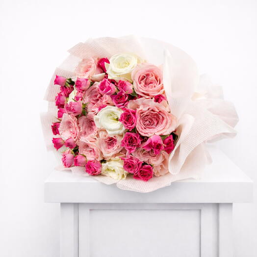 Somptueux bouquet rose