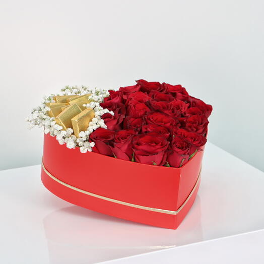Red heart box