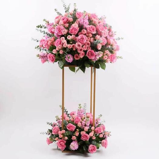 Двухъярусная подставка для цветов