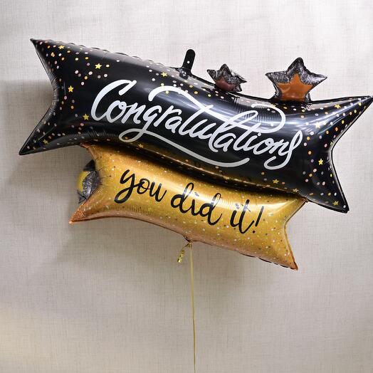 "Congratulations" Foil Balloon-3 6760