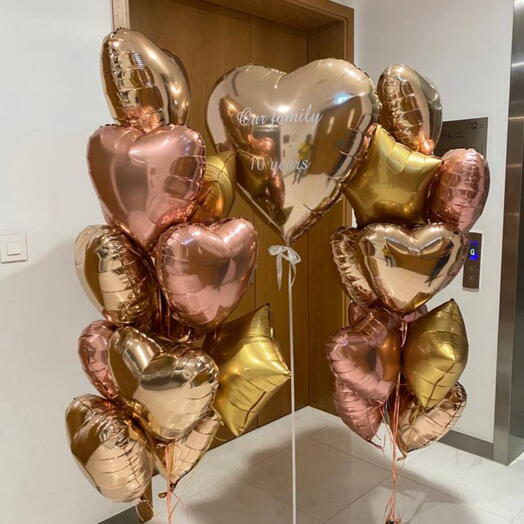 Heartfelt confession Helium Balloon Set