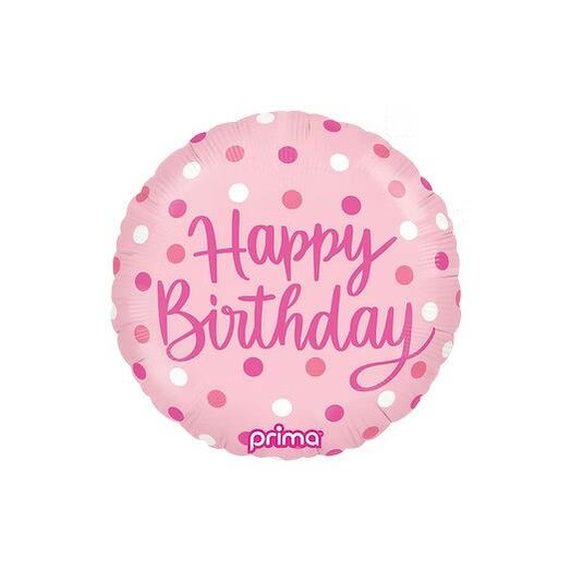 Розовые горошки на день рождения