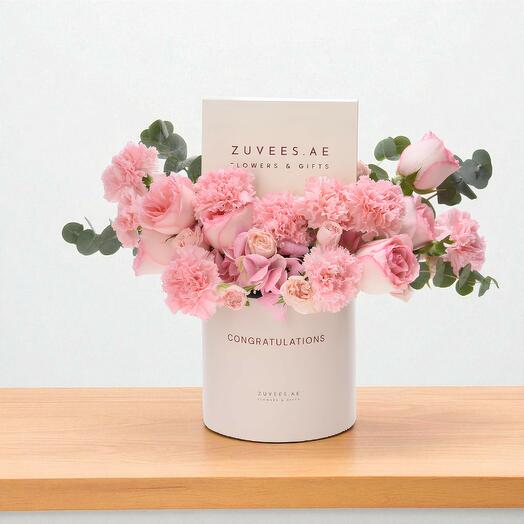 Коробка шоколадных конфет Blush Bloom – Поздравительный выпуск