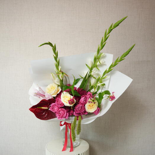 Вишнёвый   Букет Цветение при свечах   7162